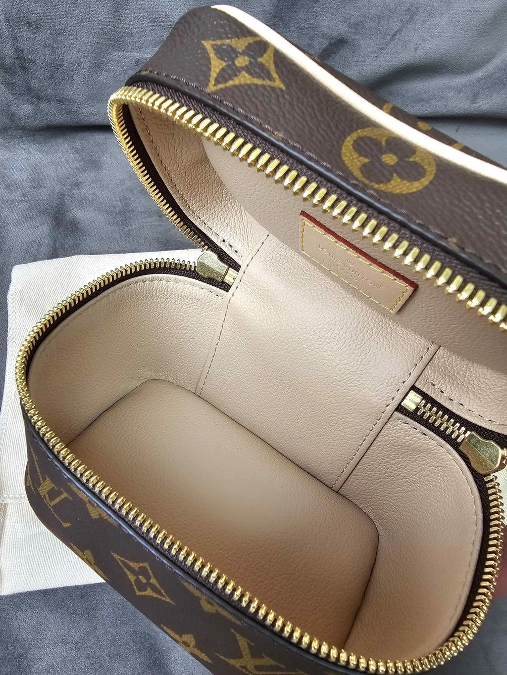 Louis Vuitton Brown Monogram Canvas Nice Nano Cosmetic Pouch Women
