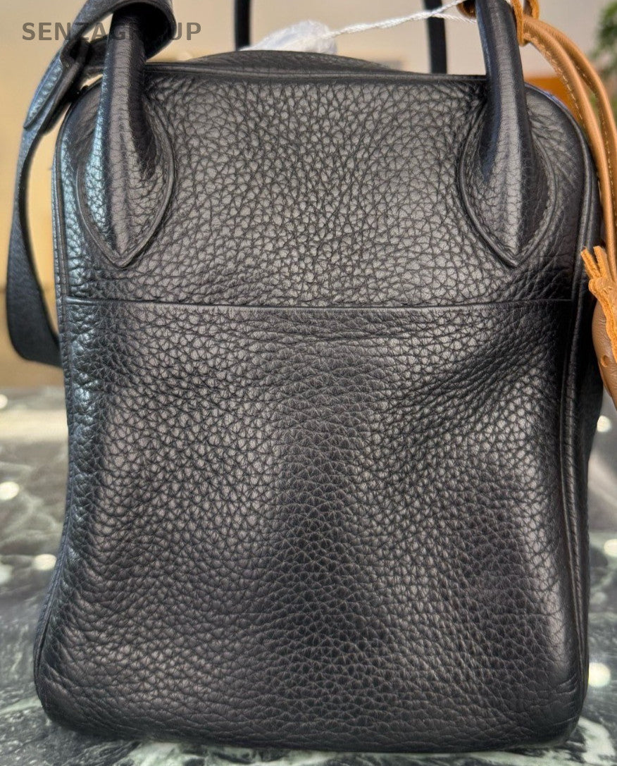 Hermes Lindy30 Shoulder Bag Black Silver Used Women Classic