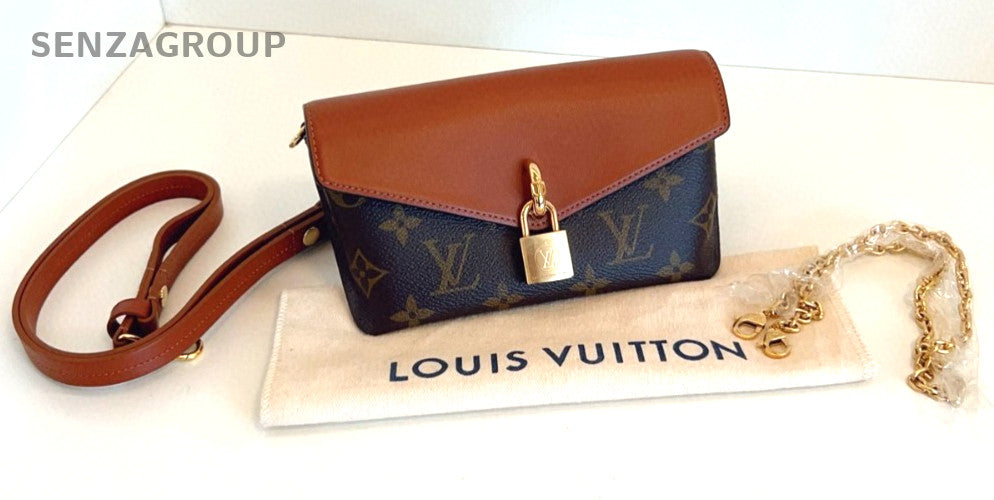 Louis Vuitton Padlock on srtap Chip Version Chain Shoulder Handbag Monogram