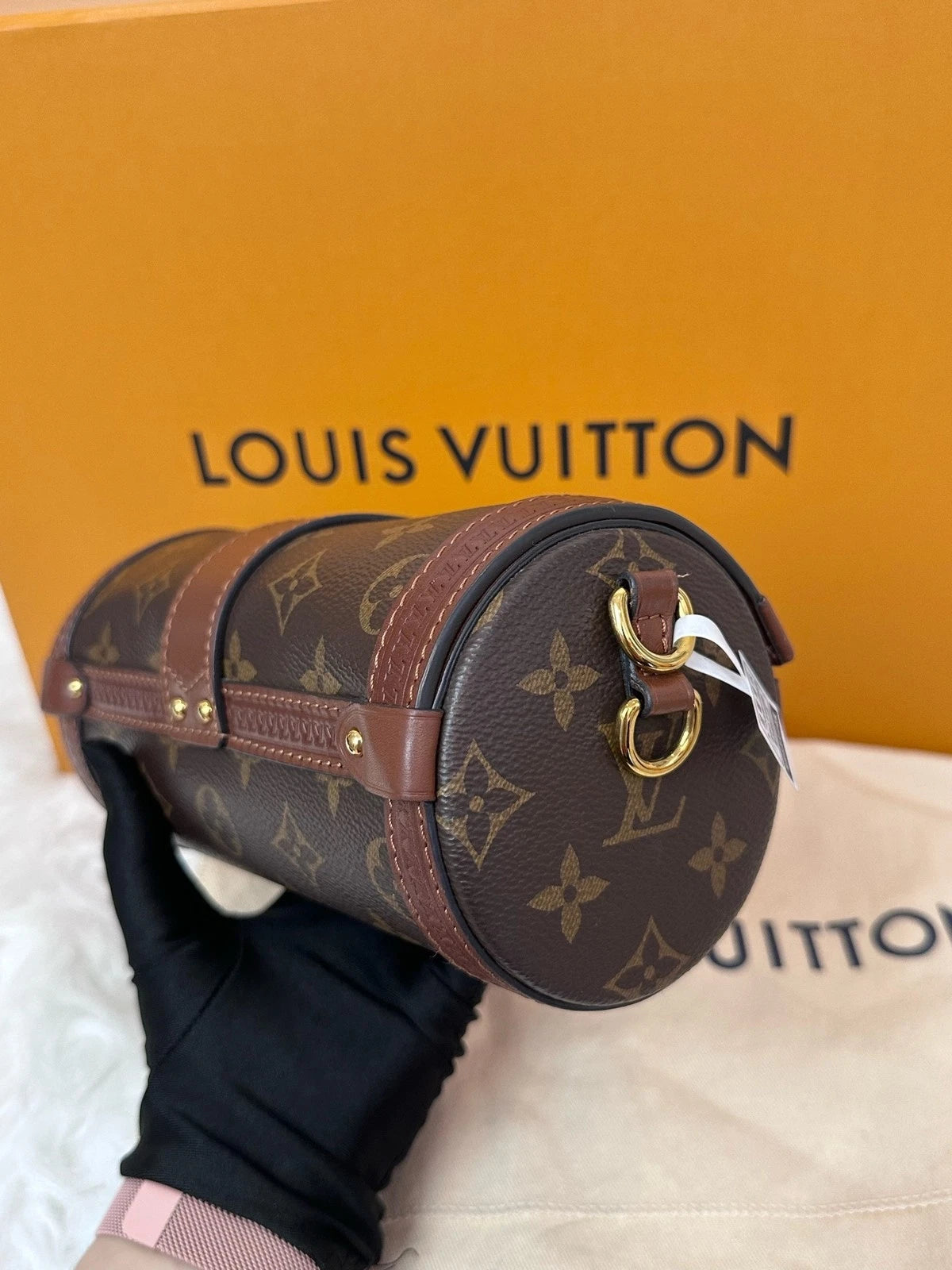 Louis Vuitton Papillon Cylinder Canvas Shoulder Crossbody For Women