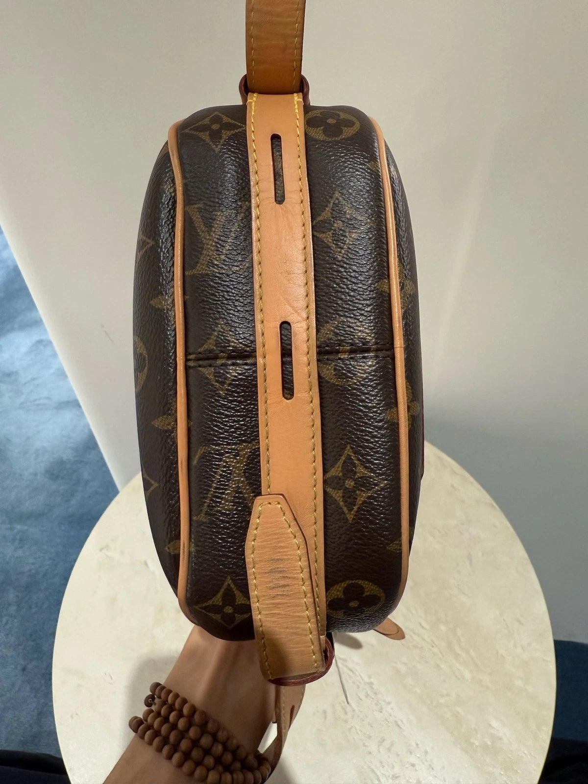 Louis Vuitton Brown Monogram Canvas Round Shoulder Crossbody Women