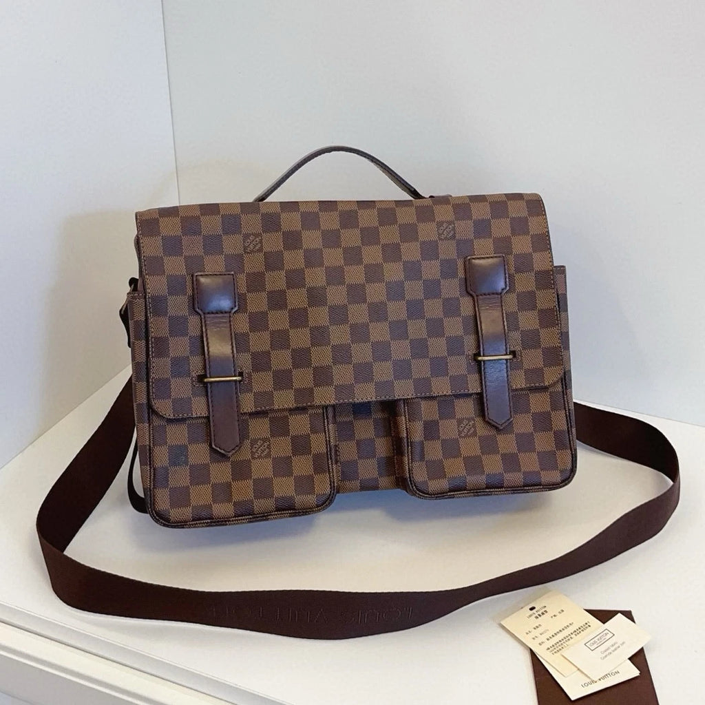 Louis Vuitton Broadway Messenger Bag Top Handle Shoulder Bag Unisex Adults