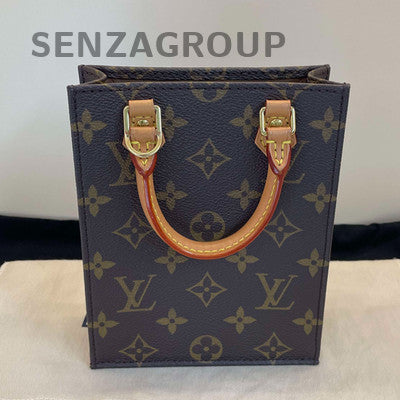 Louis Vuitton Monogram Tote Handbag Shoulder Bag Brown Classic Women