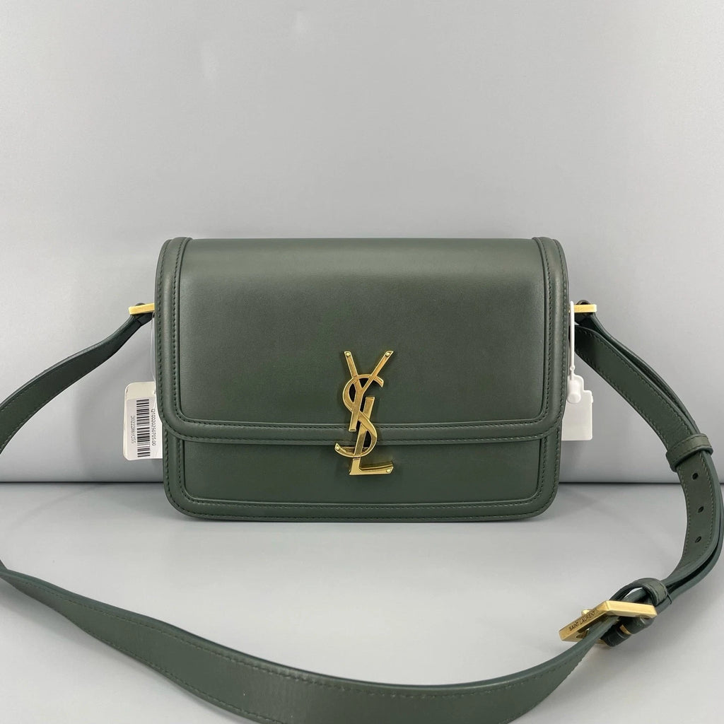 YSL Medium Green Shoulder Bag For Women