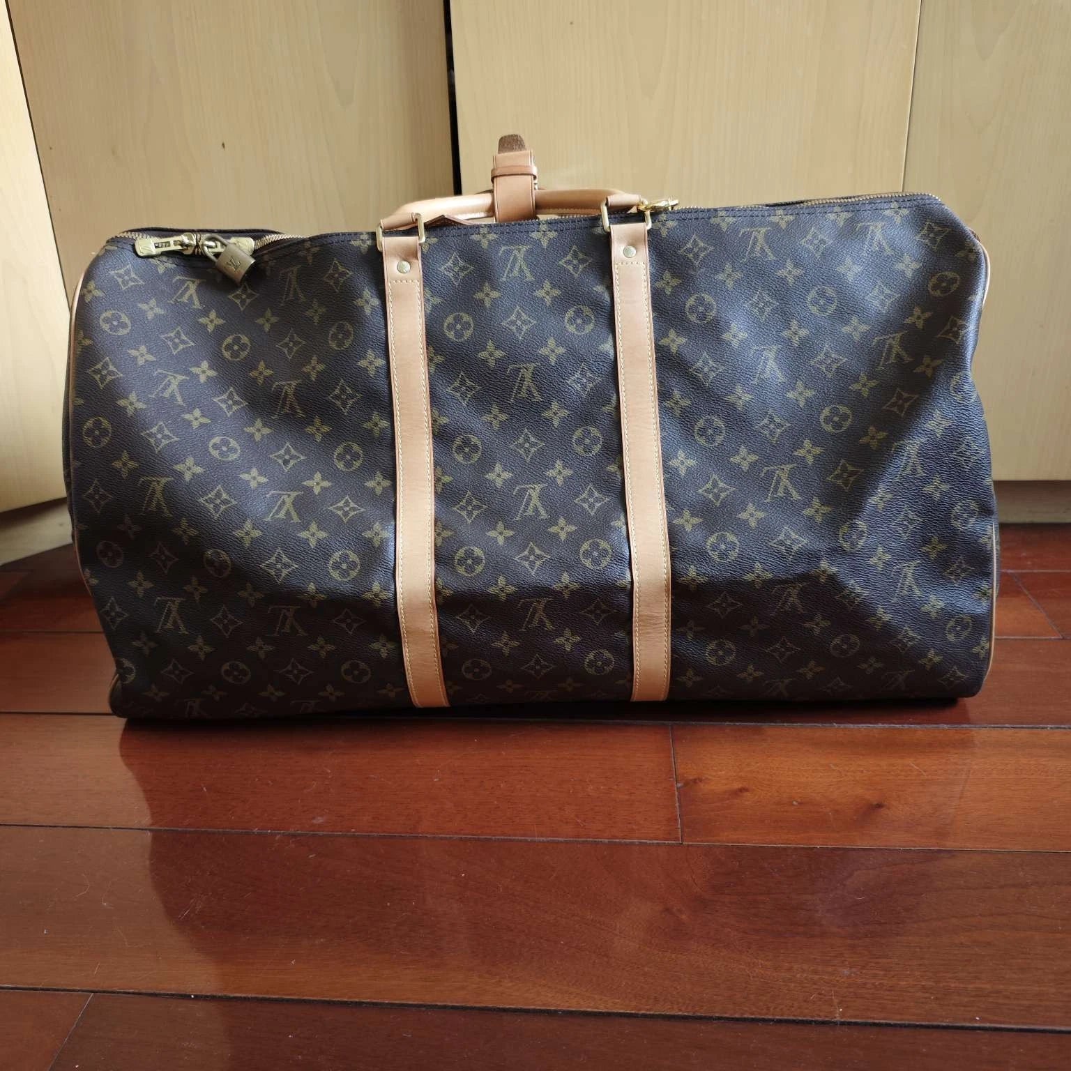 Louis Vuitton Canvas Keepall60 Travel Bag For Women