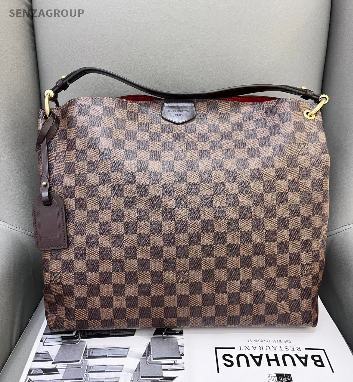 Louis Vuitton Graceful MM Damier Ebene Shoulder bag Brown Women Classic