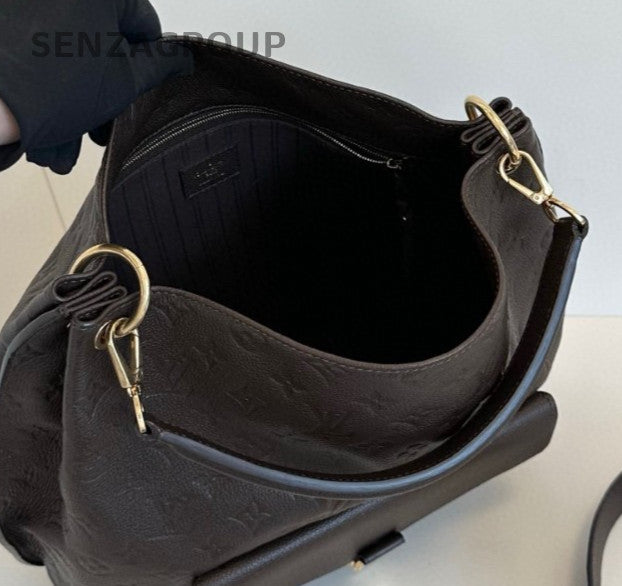 Louis Vuitton Métis Hobo Monogram Top Handle Bag Crossbody Brown Gold Women