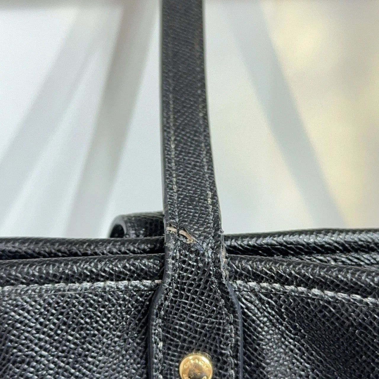 Coach Black Canvas Tote Shoulder Bag For Women