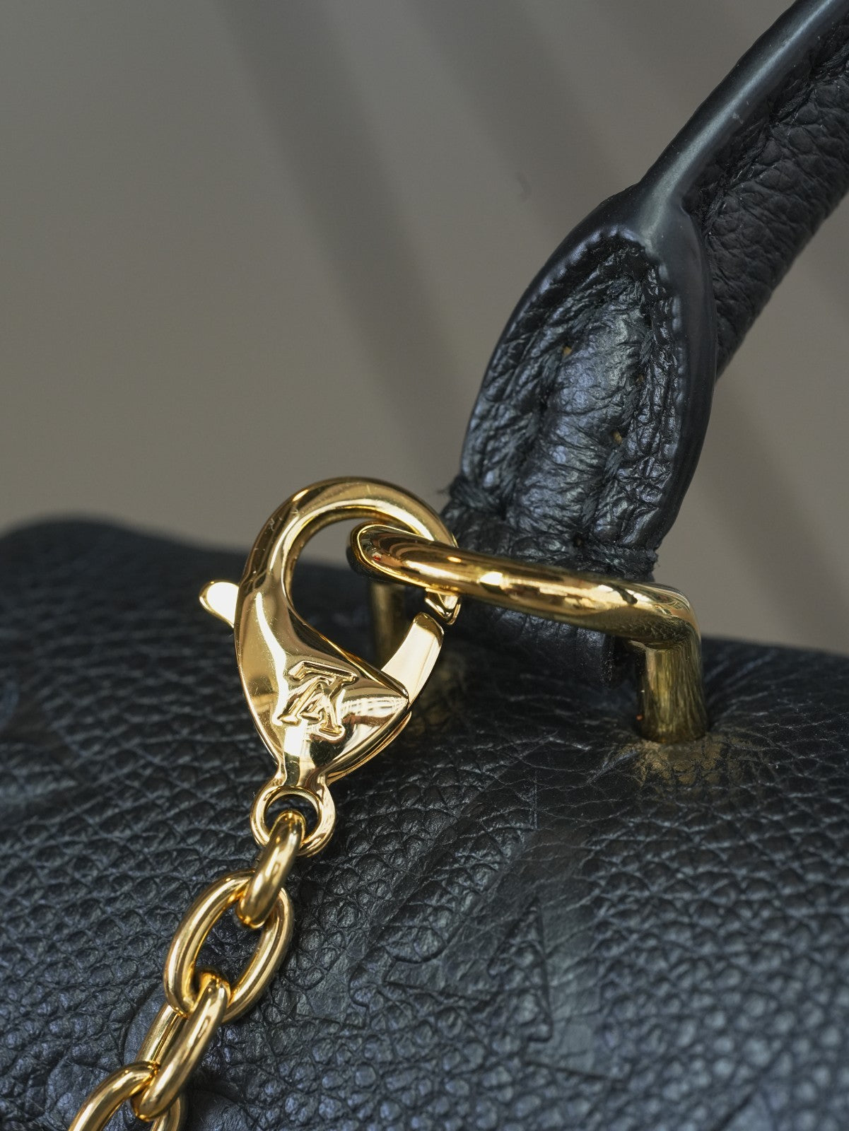 Louis Vuitton Black Monogram Empreinte NANO Madeleine Crossbody Handbag