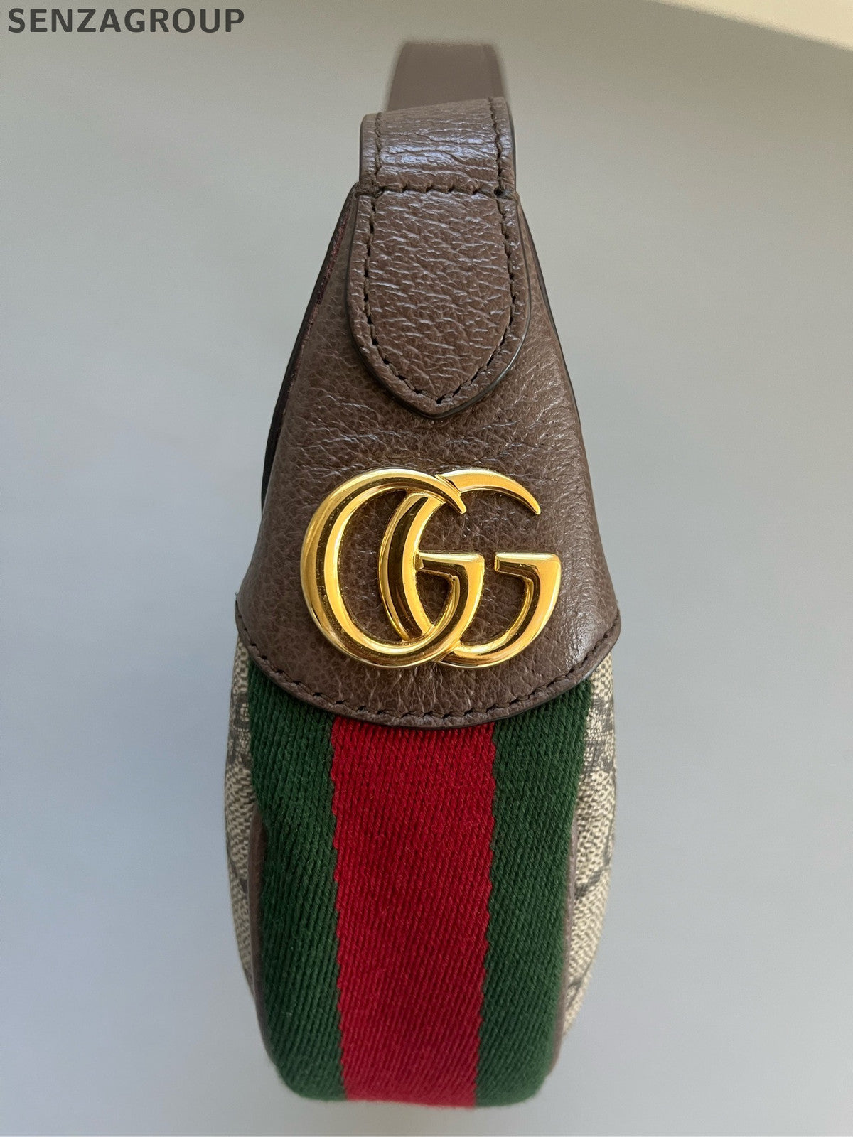 Gucci Ophidia Mini Shoulder Bag Brown Gold Buckle Classic Women