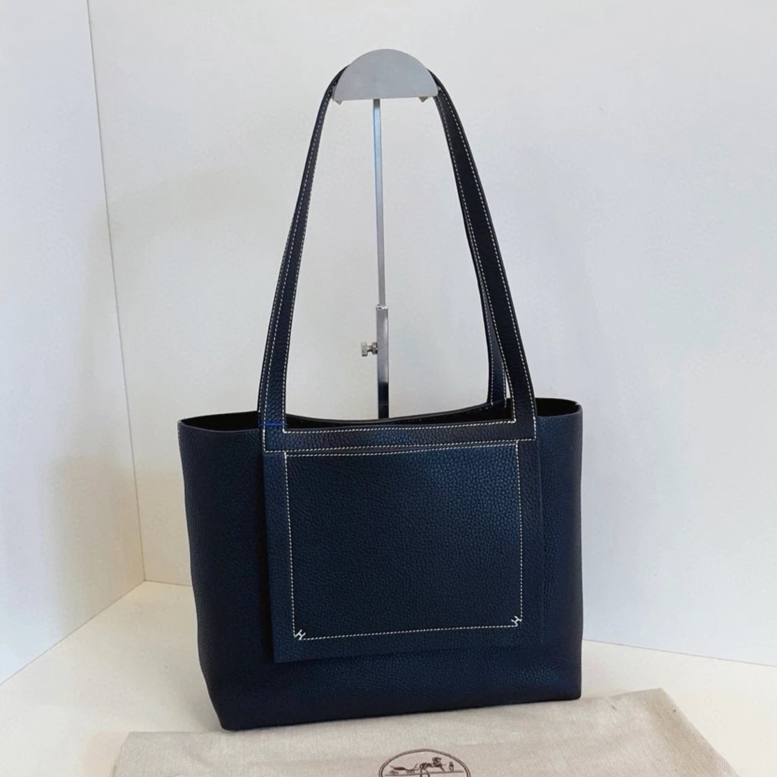 Hermes Cabasellier31 Tote Shoulder Bag Black Unisex Adults Classic