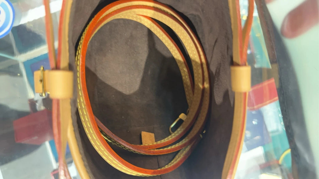 Louis Vuitton Leather Noe Purse Mini Bucket Bag For Women