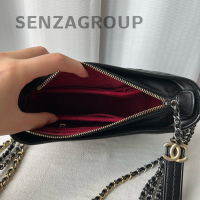 Chanel Gabrielle Small Chevron Chain Shoulder Bag Unisex Classic