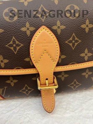 Louis Vuitton Monogram Fendi Baguette Shoulder Crossbody Bag Brown Gold