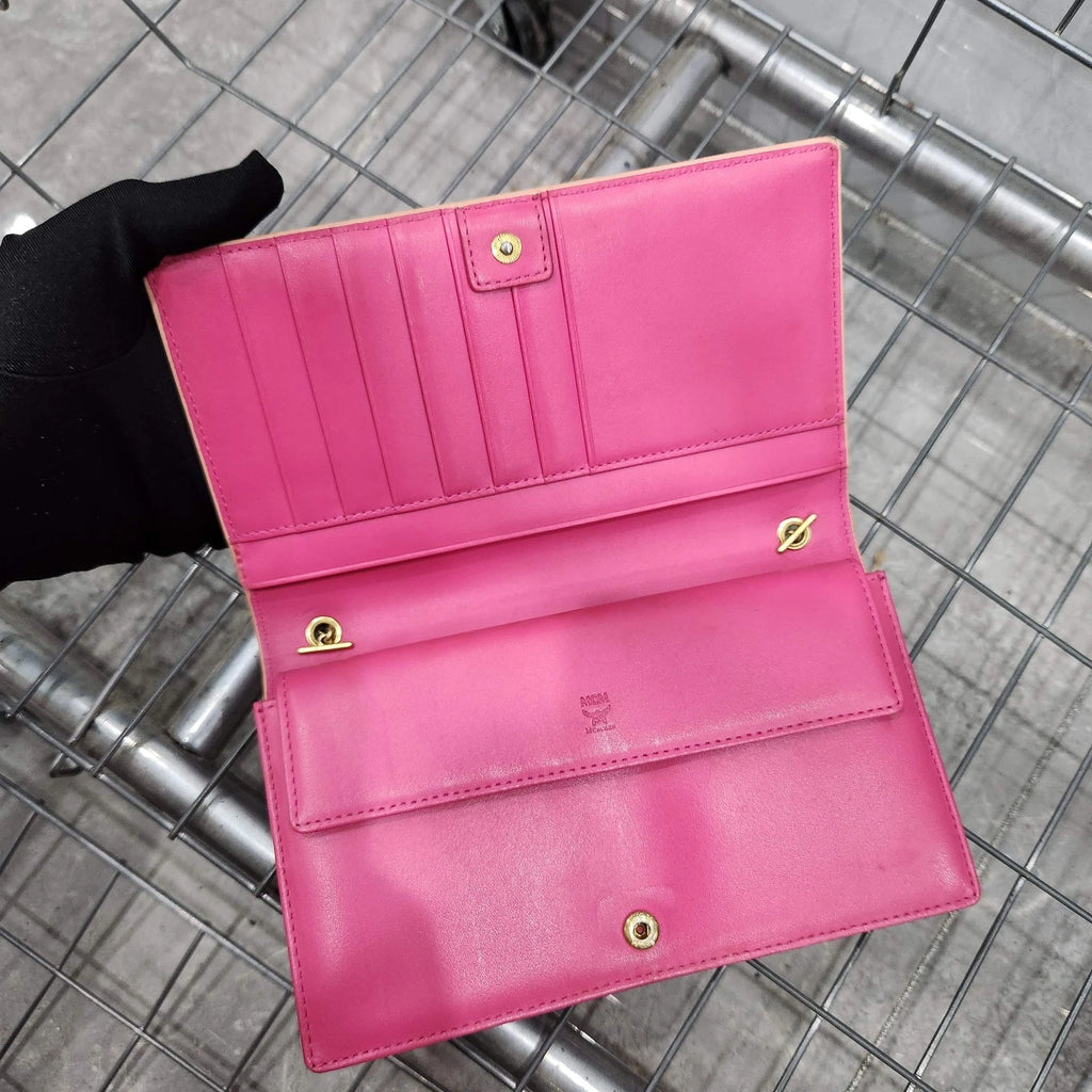 MCM Pink Bow WOC Shoulder Crossbody Bag For Women