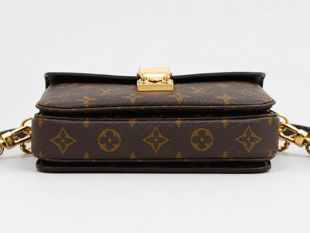 Louis Vuitton Pochette Metis East West Monogram Chain 2way Handbag Shoulder Bag