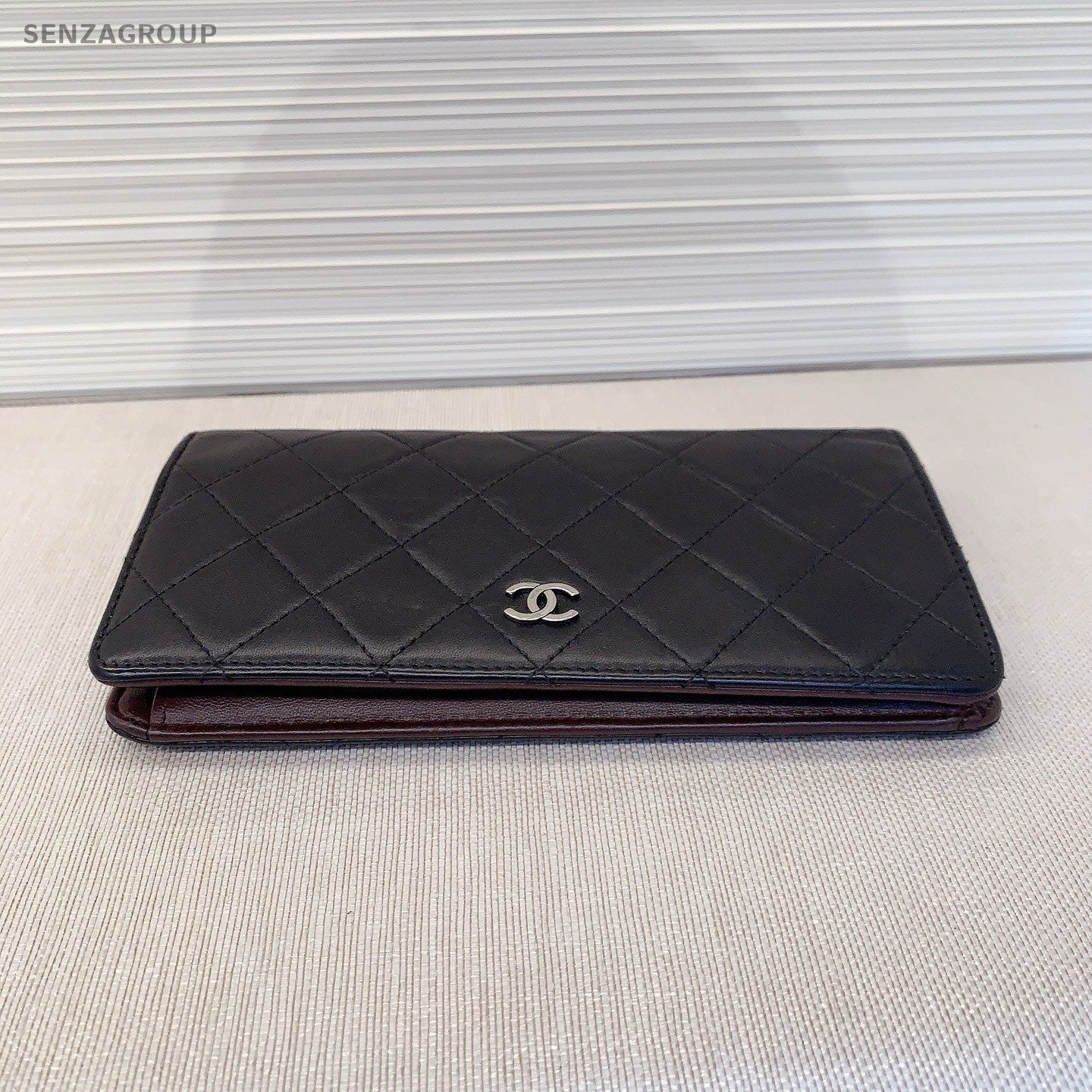 Chanel Quilted Clutch Wallet Black Women