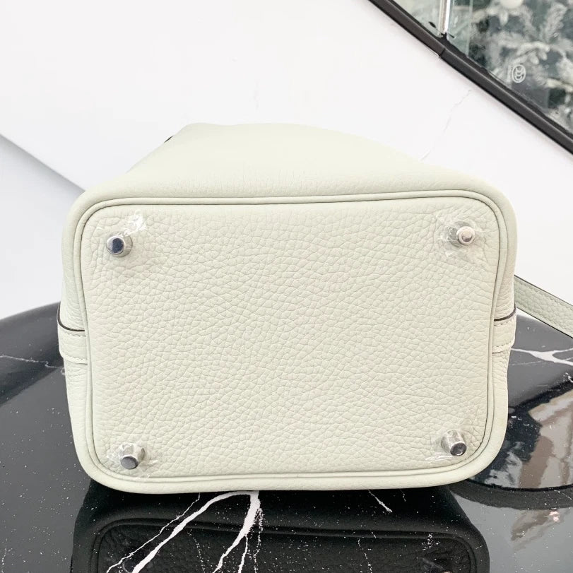 Hermes Picotin 18 Bucket Top Handle Bag Gray Women Classic S