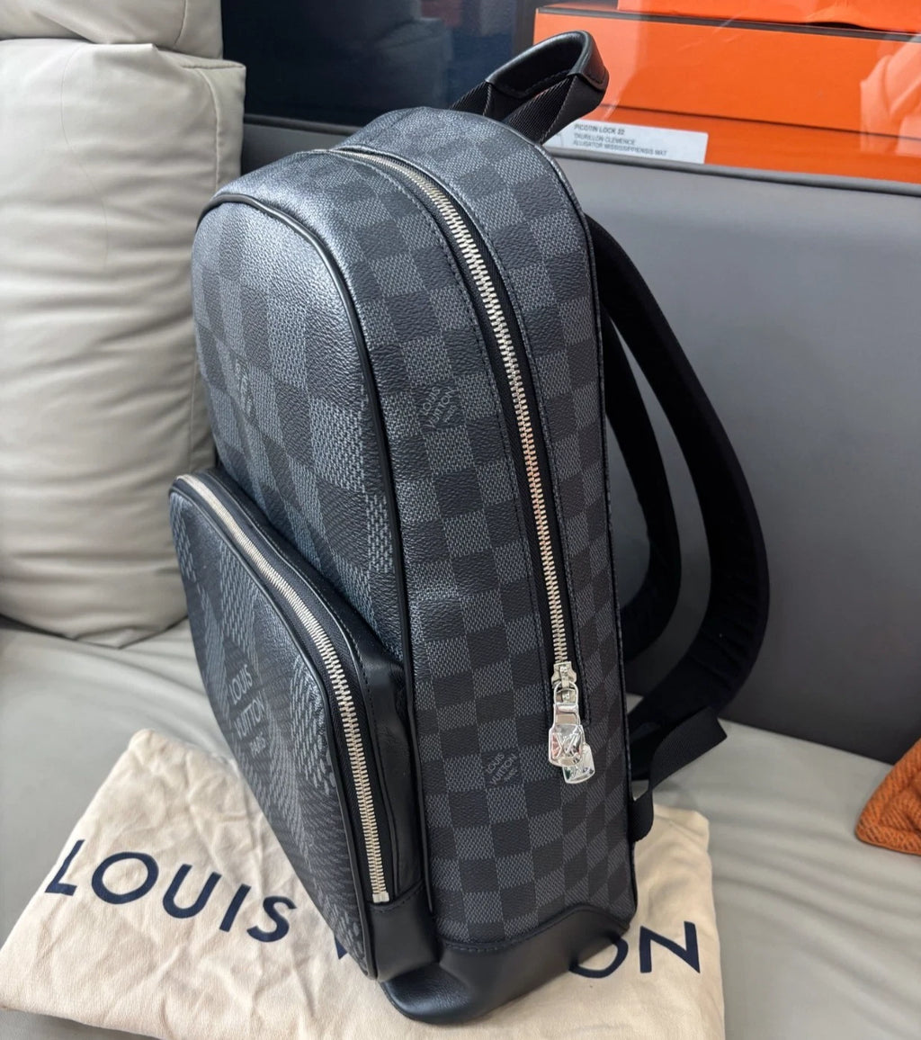 Louis Vuitton Damier Graphite Campus Backpack Blue Women Fashion