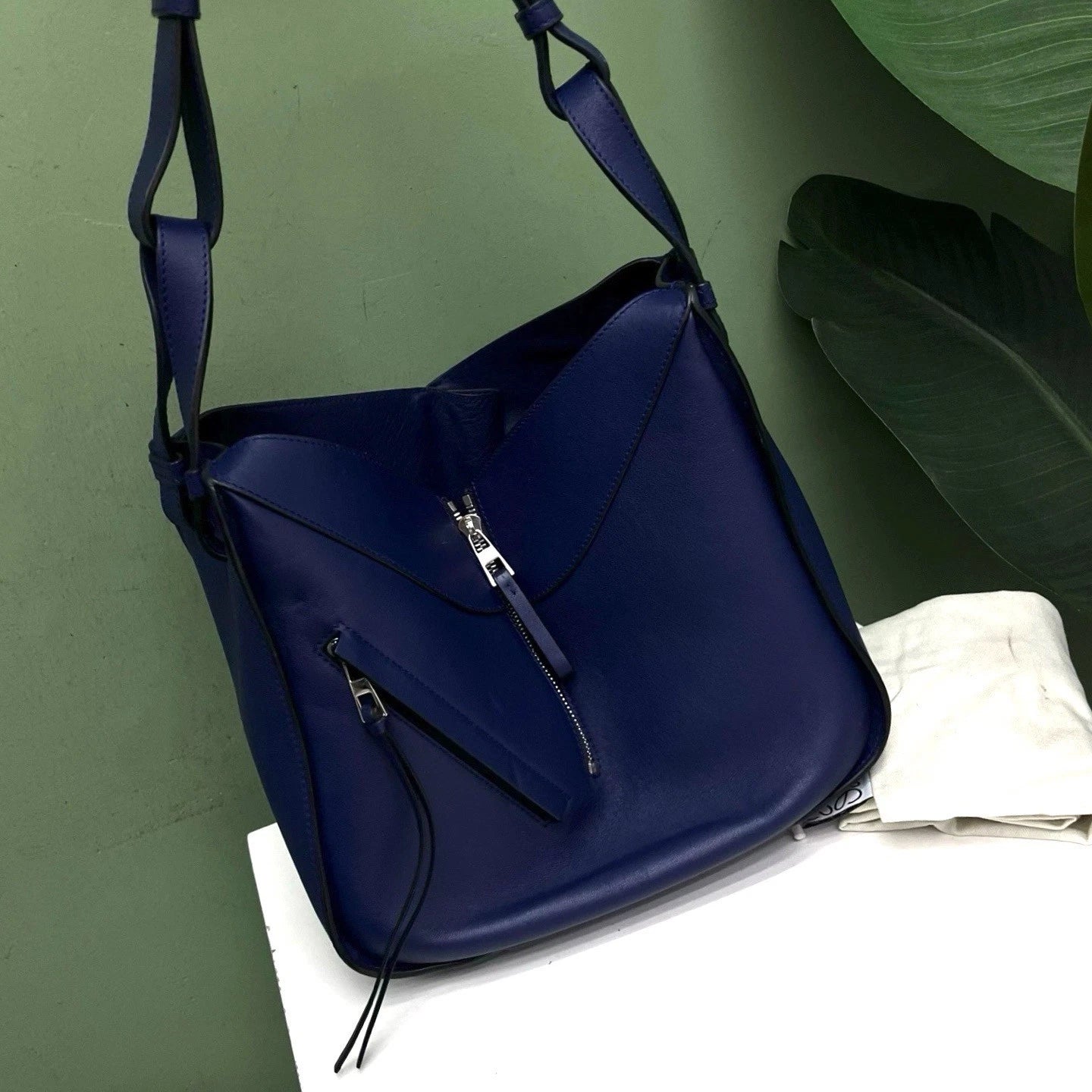 Loewe Hammock Blue Top Handle Bag Crossbody Bag Shoulder Bag Women