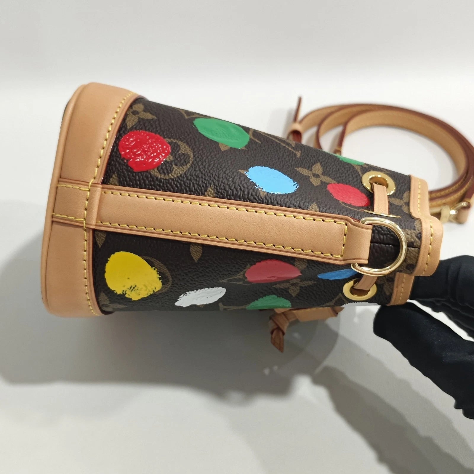 Louis Vuitton x Yayoi Kusama Polka Dot Nano Bucket Bag For Women