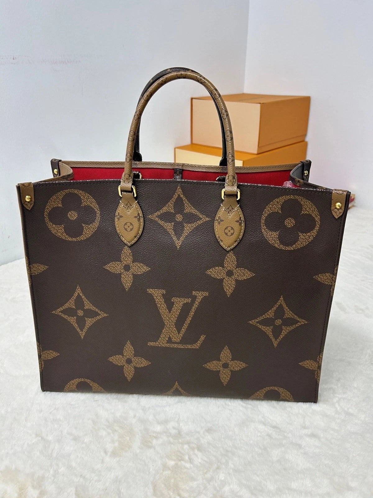 Louis Vuitton OnTheGo Large Monogram Canvas Tote Bag For Women