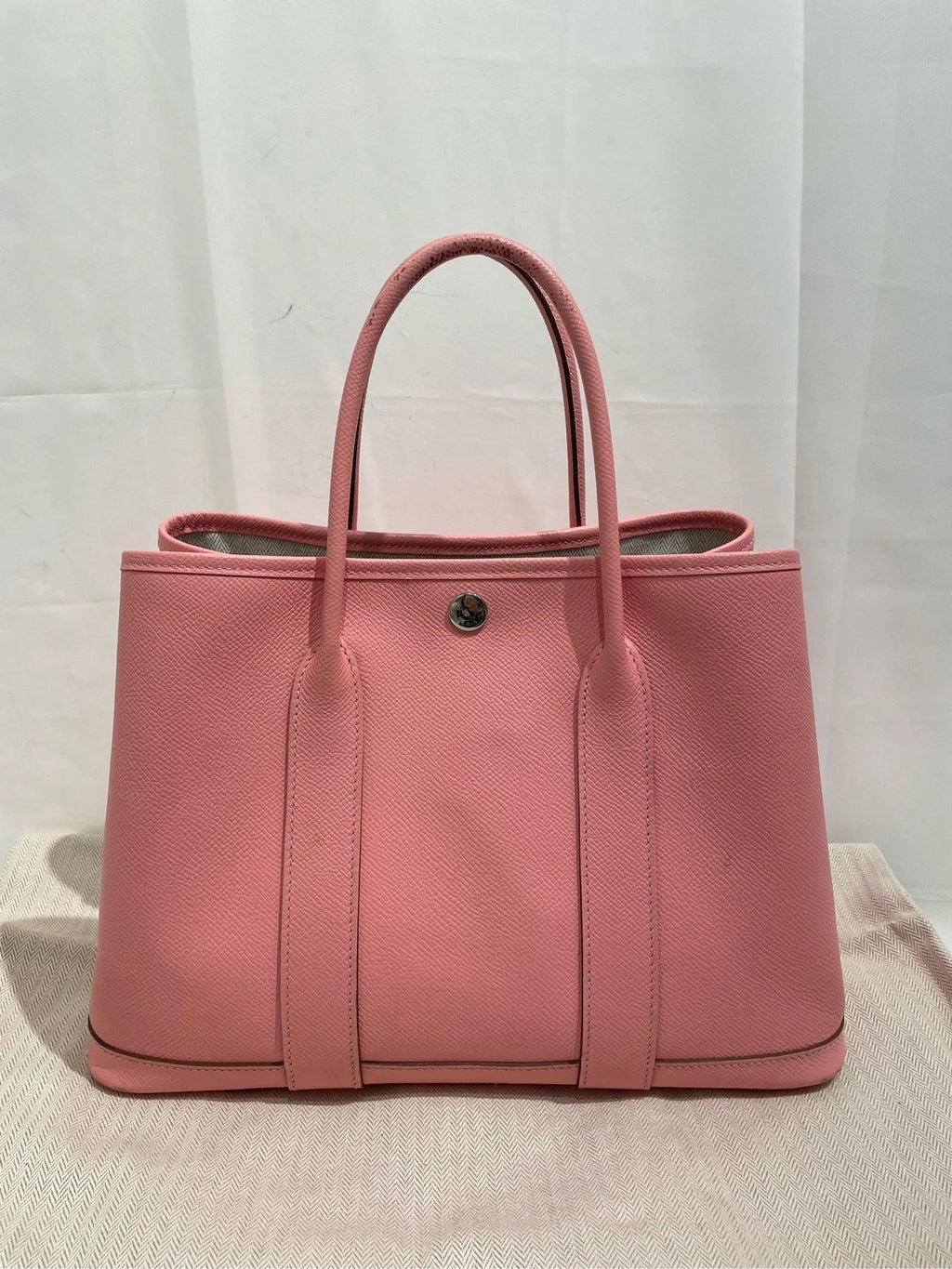 Hermes Canvas Garden Party30 Tote Bag For Women