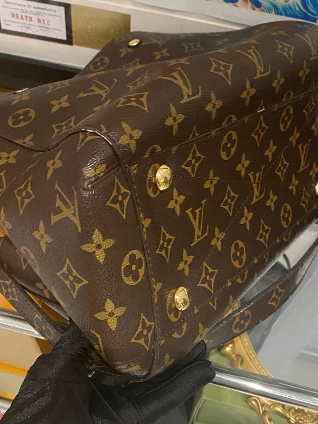Louis Vuitton Monogram Canvas Montaigne Top Handle Bag For Women