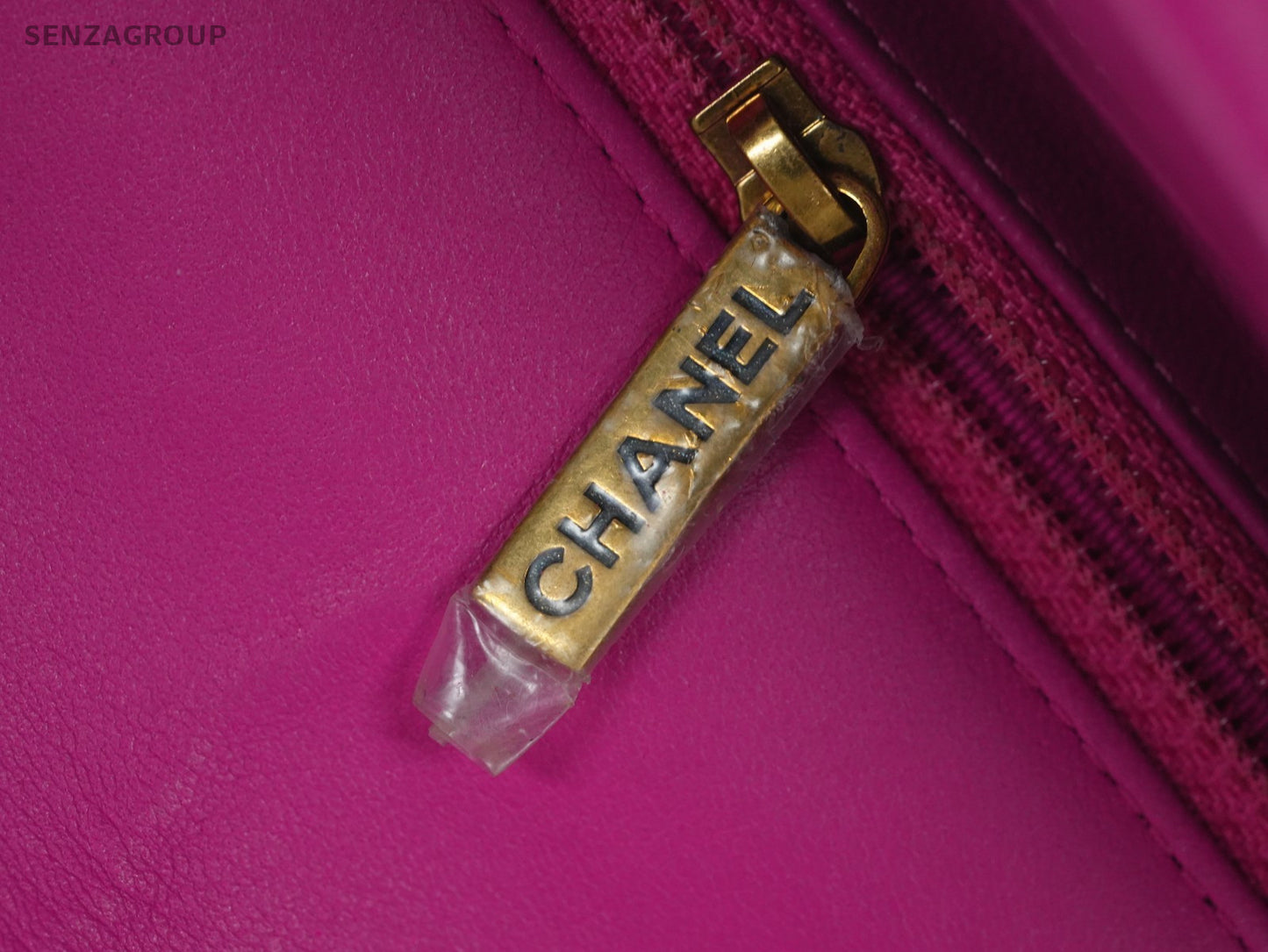 CHANEL Classic Flap V-Shape Pattern Chain Shoulder bag Pink Gold Women Classic
