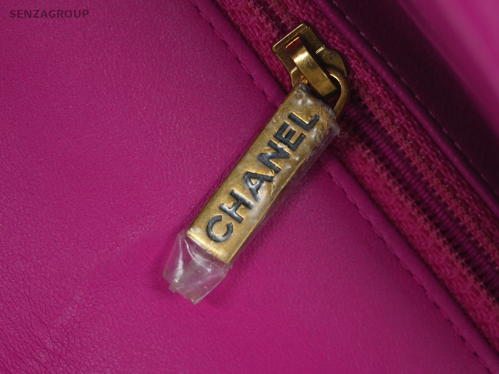CHANEL Classic Flap V-Shape Pattern Chain Shoulder bag Pink Gold Women Classic