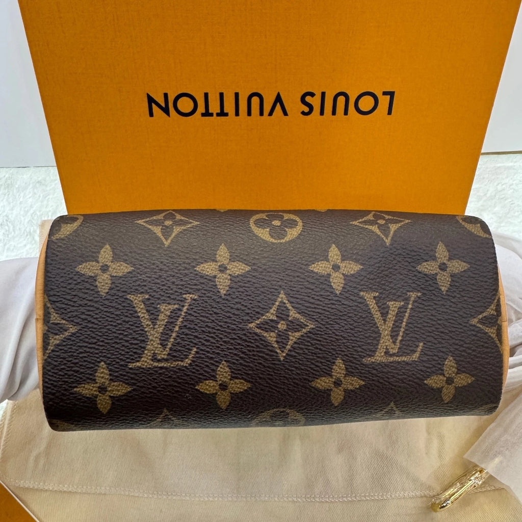 Louis Vuitton 2024 New Speedy Nano Canvas Handbag Shoulder Crossbody Women