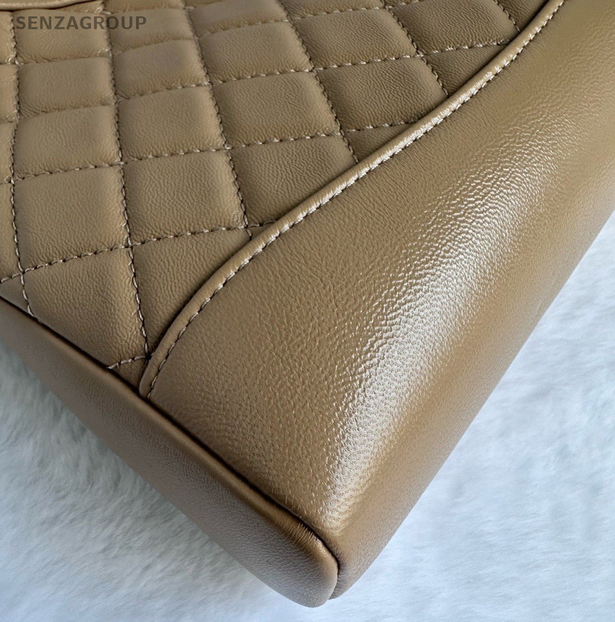 Chanel 31Bag Mini Chain Shoulder Bag Brown Silver Diamond Women Classic