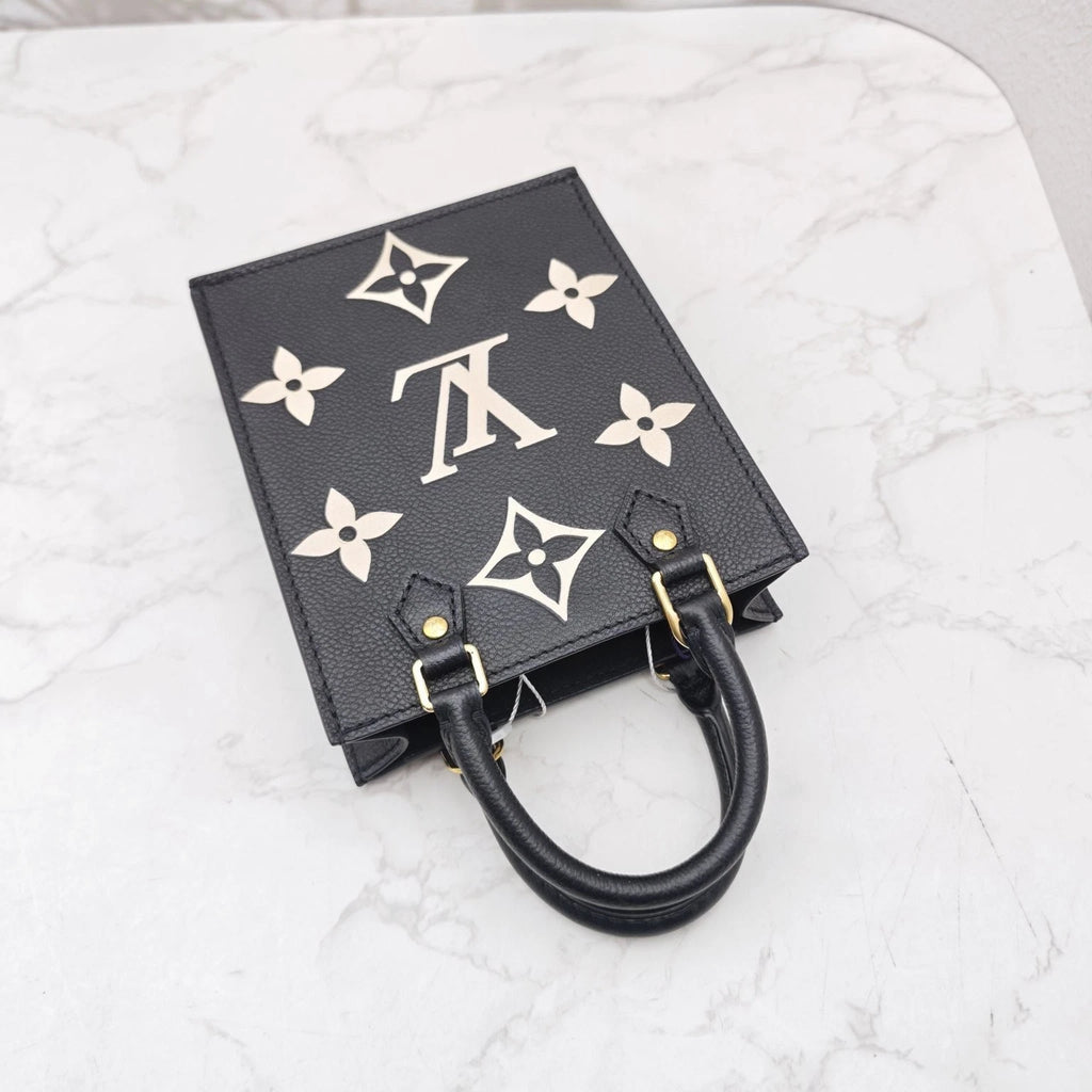 Louis Vuitton Petit Sac Plat Women Calfskin Monogram Shoulder Crossbody