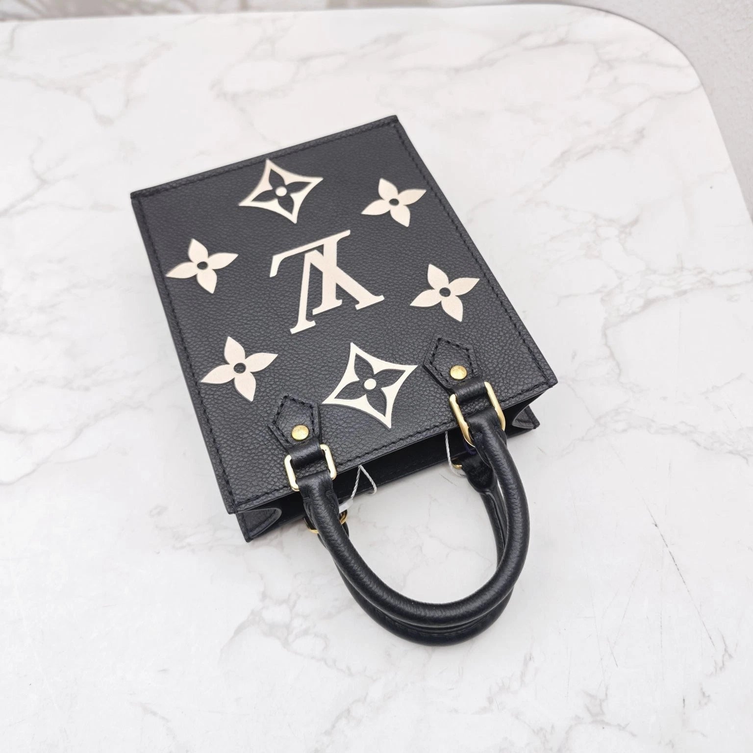 Louis Vuitton Petit Sac Plat Women Calfskin Monogram Shoulder Crossbody