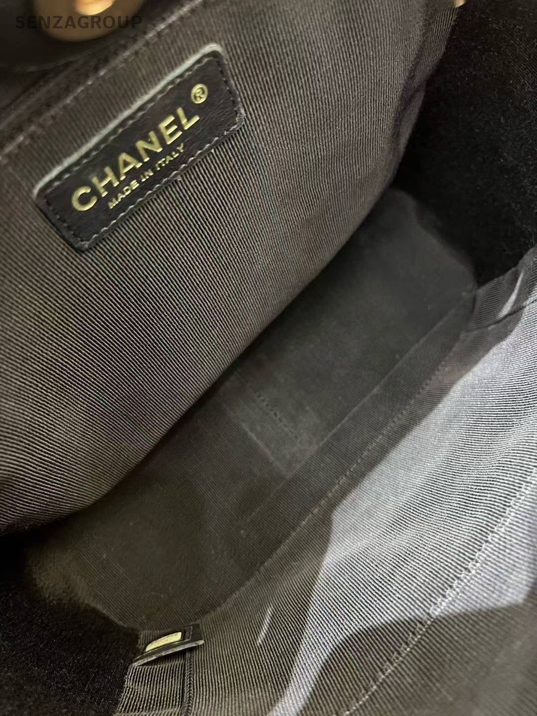 CHANEL Classic PST Black gold Shoulder handbag