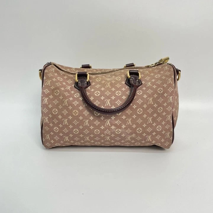 Louis Vuitton Denim Monogram Speedy30 Shoulder Bag For Women
