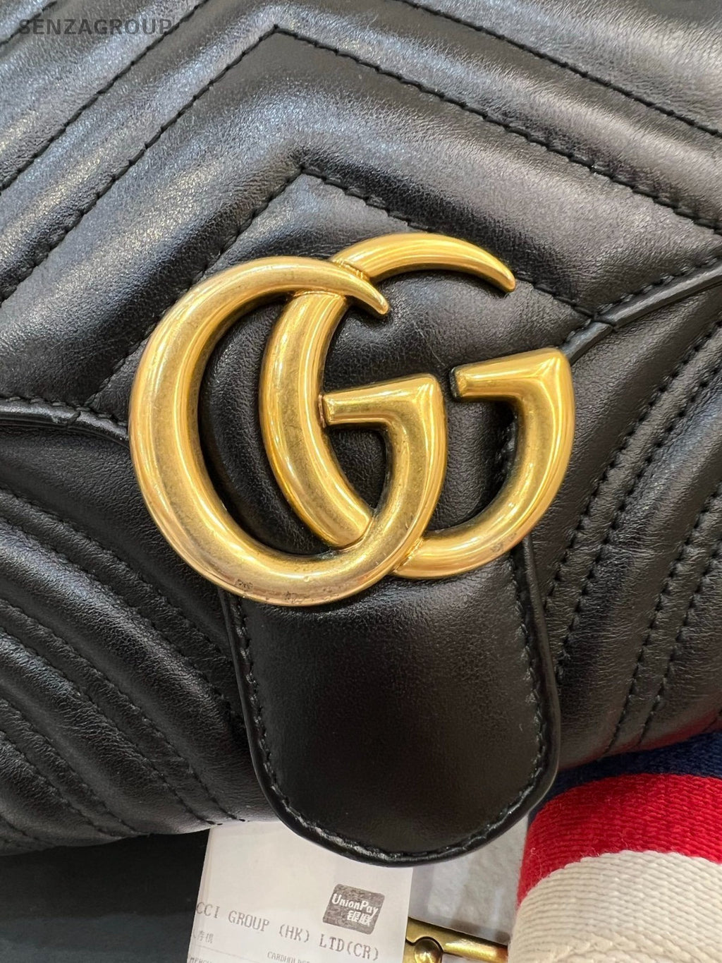 Gucci marmont MM Messenger Top Handle Shoulder Crossbody Bag Black Women