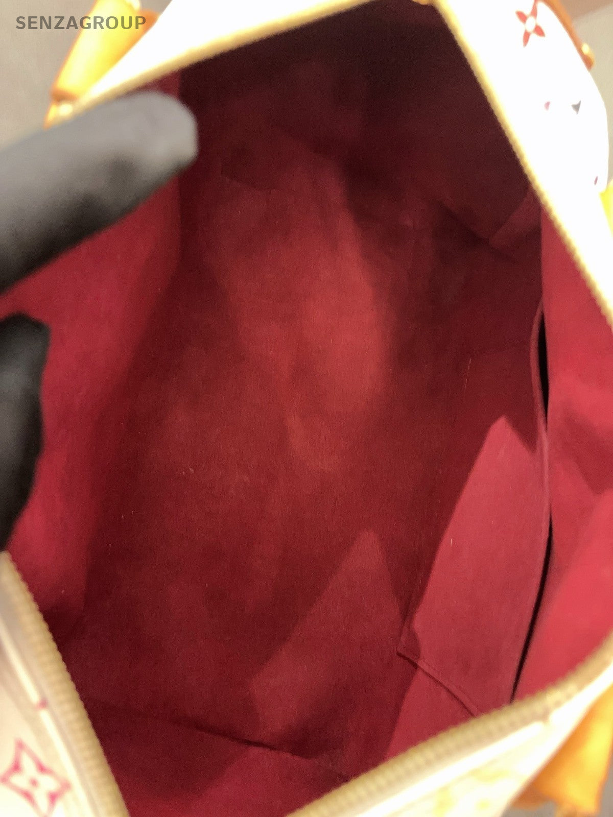 Louis Vuitton Speedy30 Monogram White Multicolor Top Handle Bag Women Classic