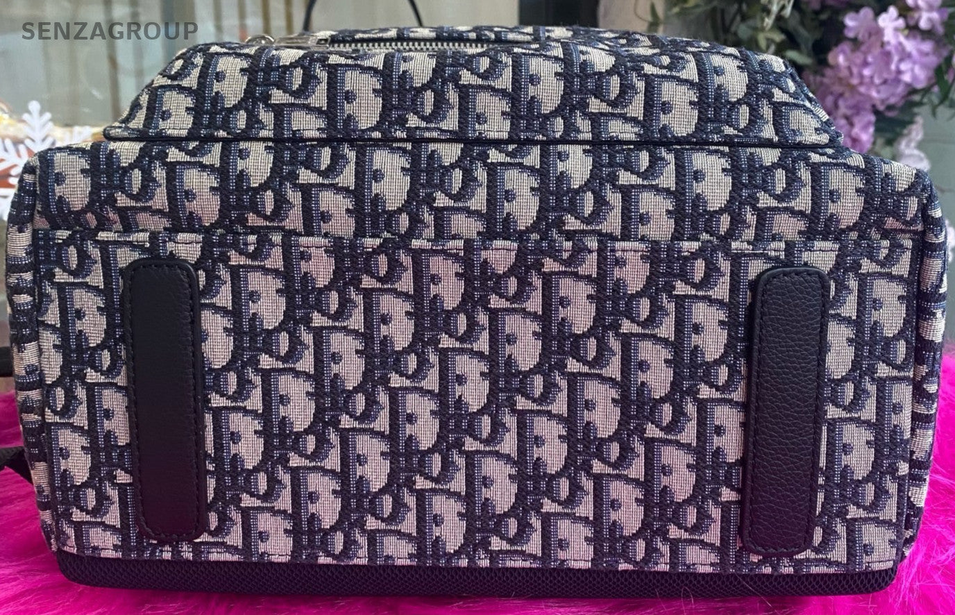 Christian Dior Backpack GM Monogram Navy Logo Shoulder bag Almost Brand NEW