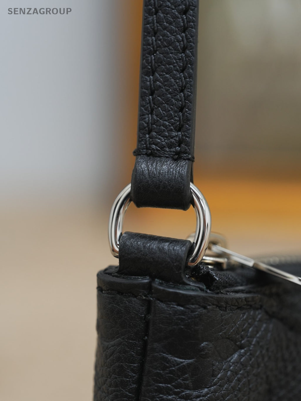 Louis Vuitton Pallas Clutch Black Monogram Empreinte Shoulder bag Crossbody
