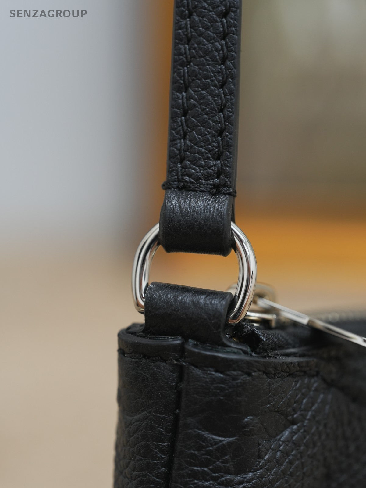 Louis Vuitton Pallas Clutch Black Monogram Empreinte Shoulder bag Crossbody