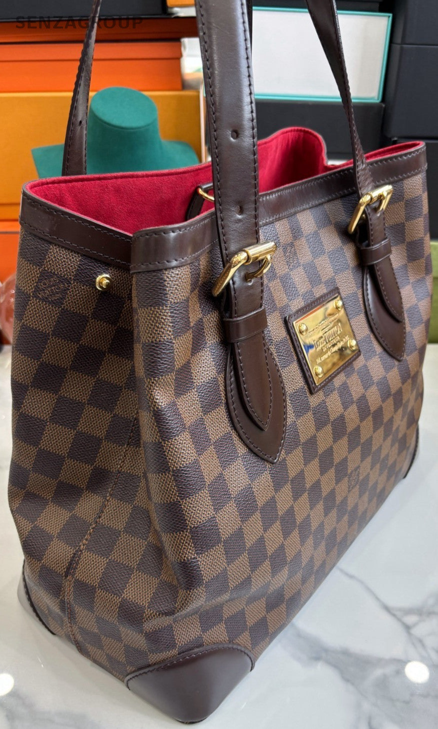 Louis Vuitton Damier Ebene Tote Brown Shoulder bag Women