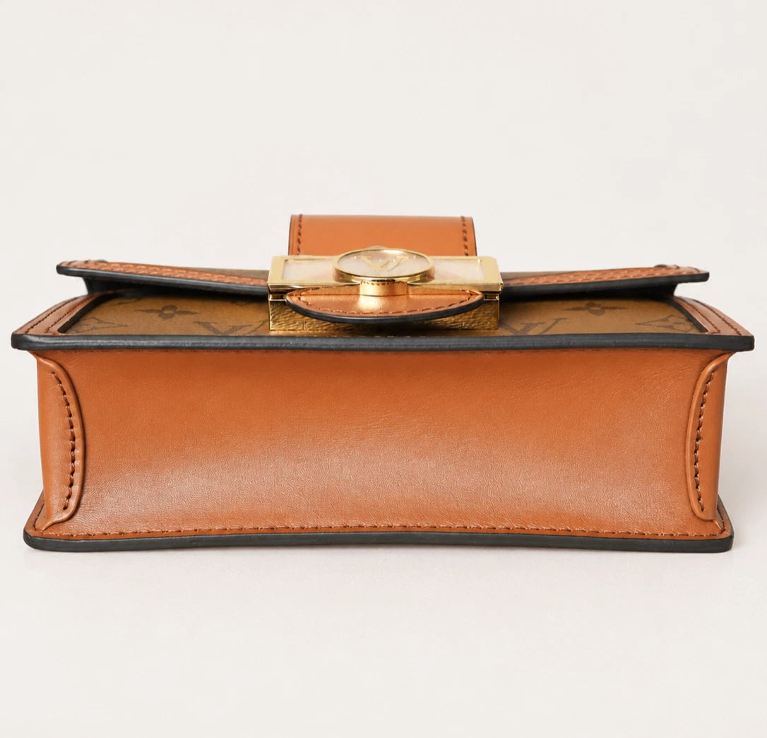 Louis Vuitton Shoulder Bag Monogram Canvas Brown Dauphine OS M68746
