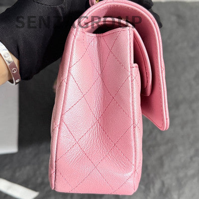 Chanel 23S Classic Flap Medium Pink Gold Chain Shoulder Bag