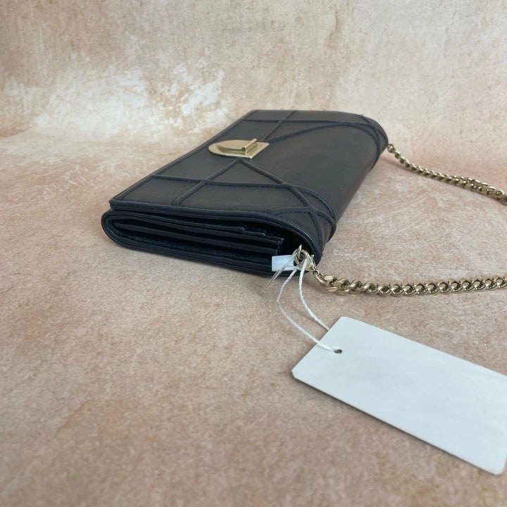 Authentic Dior Black WOC Crossbody Shoulder Bag For Women
