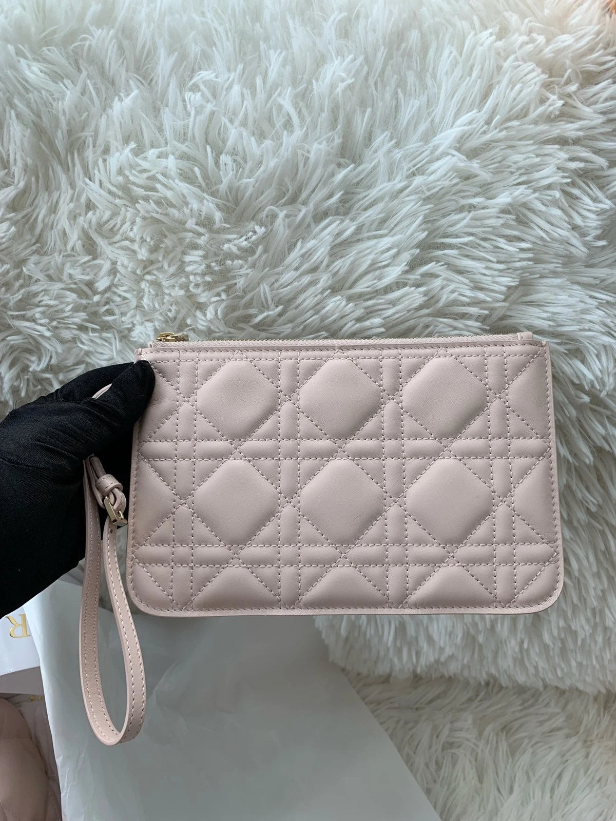 Dior New Medium Pink Leather Tote Bag For Women