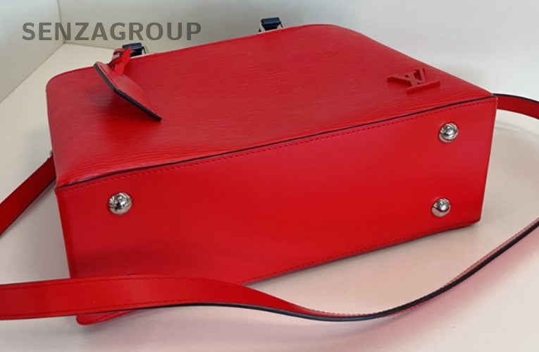 Louis Vuitton Kleber Epi Leather Top Handle 2WAY Shoulder bag Red Women