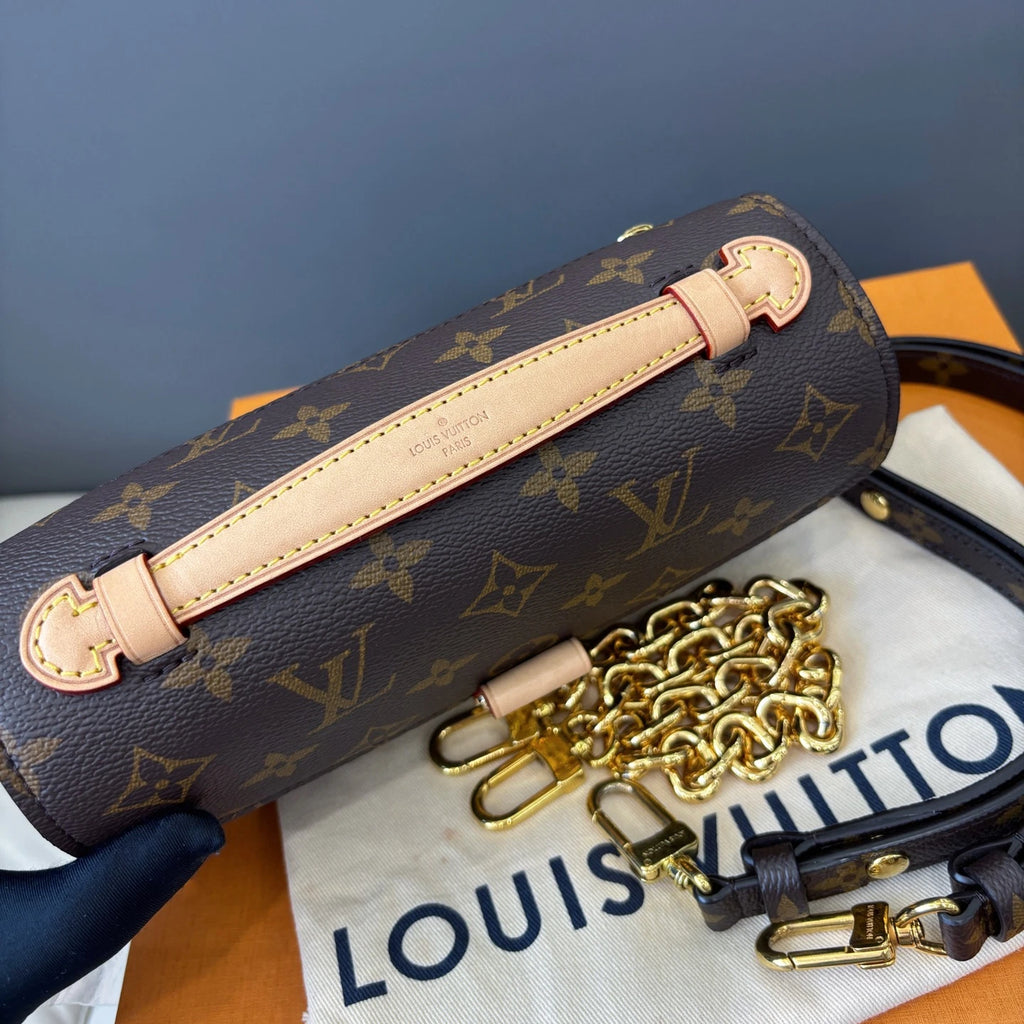 Louis Vuitton Metis PM Monogram Chain Shoulder Bag Crossbody Brown Gold