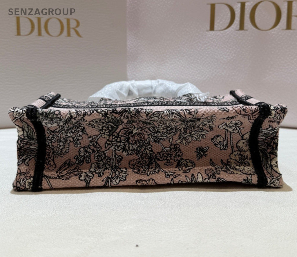Christian Dior Flowers Calendar Allover Mini Tote Top Handle Bag Pink Women