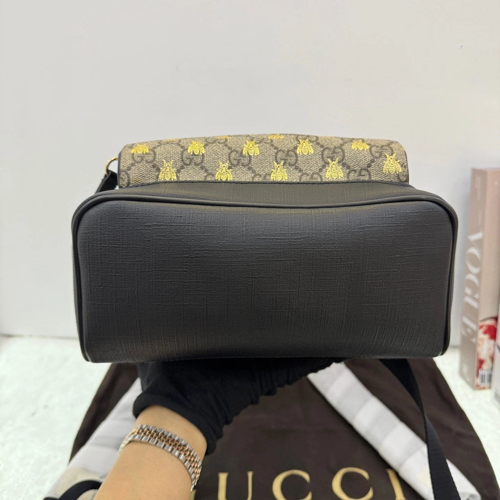 GUCCI GG Bee Small Canvas Backpack For Women